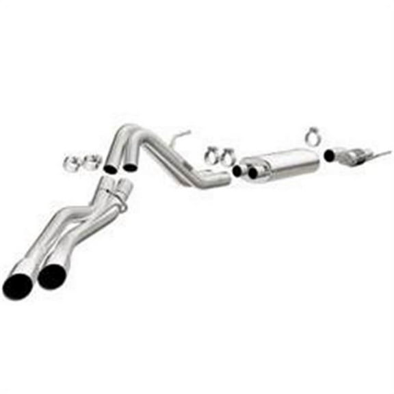 Magnaflow 19053 5 in. Stainless Steel Cat-Back Exhaust System with Dual Side Exit for 2015-2018 Ford F-150 2.7L, Polished