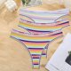 thumbnail image 1 of FINETOO 3 unids/set mujer algodón sin costuras Tanga Sexy colorido rayas lencería bragas S-XL tangas mujer letra cintura ropa interior Tan Jianjun unisex, 1 of 2