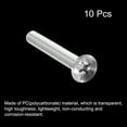 thumbnail image 3 of Unique Bargains M8x60mm Plastic Phillips Machine Screws, PC Flat Head Machine Bolts 10 Pack, 3 of 4