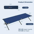 thumbnail image 2 of GVN Adults Kids Folding Camping Cot-Blue,Compact Camping Cot Backpacking Ultralight Folding Lightweight Cot Easy Set Up Heavy Duty for Outdoor Hiking, 2 of 8