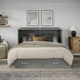 thumbnail image 3 of AFI Raleigh Queen Murphy Bed Chest with 6" Mattress, Storage, & Built-in Charger, Grey, 3 of 21