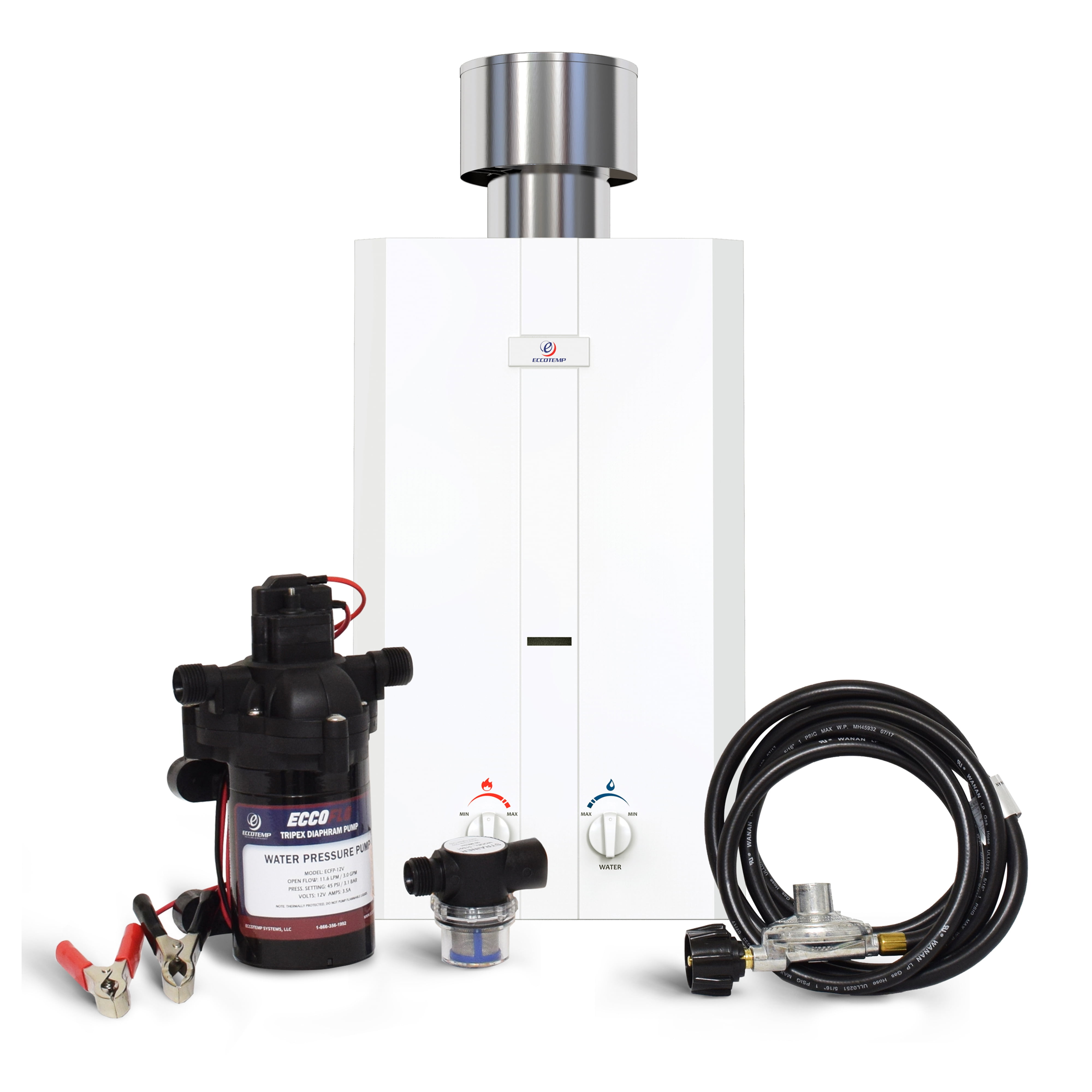 Eccotemp L10 Portable Tankless Water Heater with EccoFlo Pump