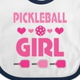 thumbnail image 4 of Inktastic Pickleball Girl Girls Baby Bib, 4 of 4