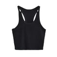 thumbnail image 5 of Giftesty Tank Tops for Women Solid Color Matching Slim Bottom Suspender with Round Neck, 5 of 6