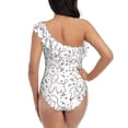thumbnail image 5 of Honeii Poodle Dog for women's one-piece swimsuit featuring a chic one-shoulder design experience elegance and style in the water-X-Large, 5 of 6