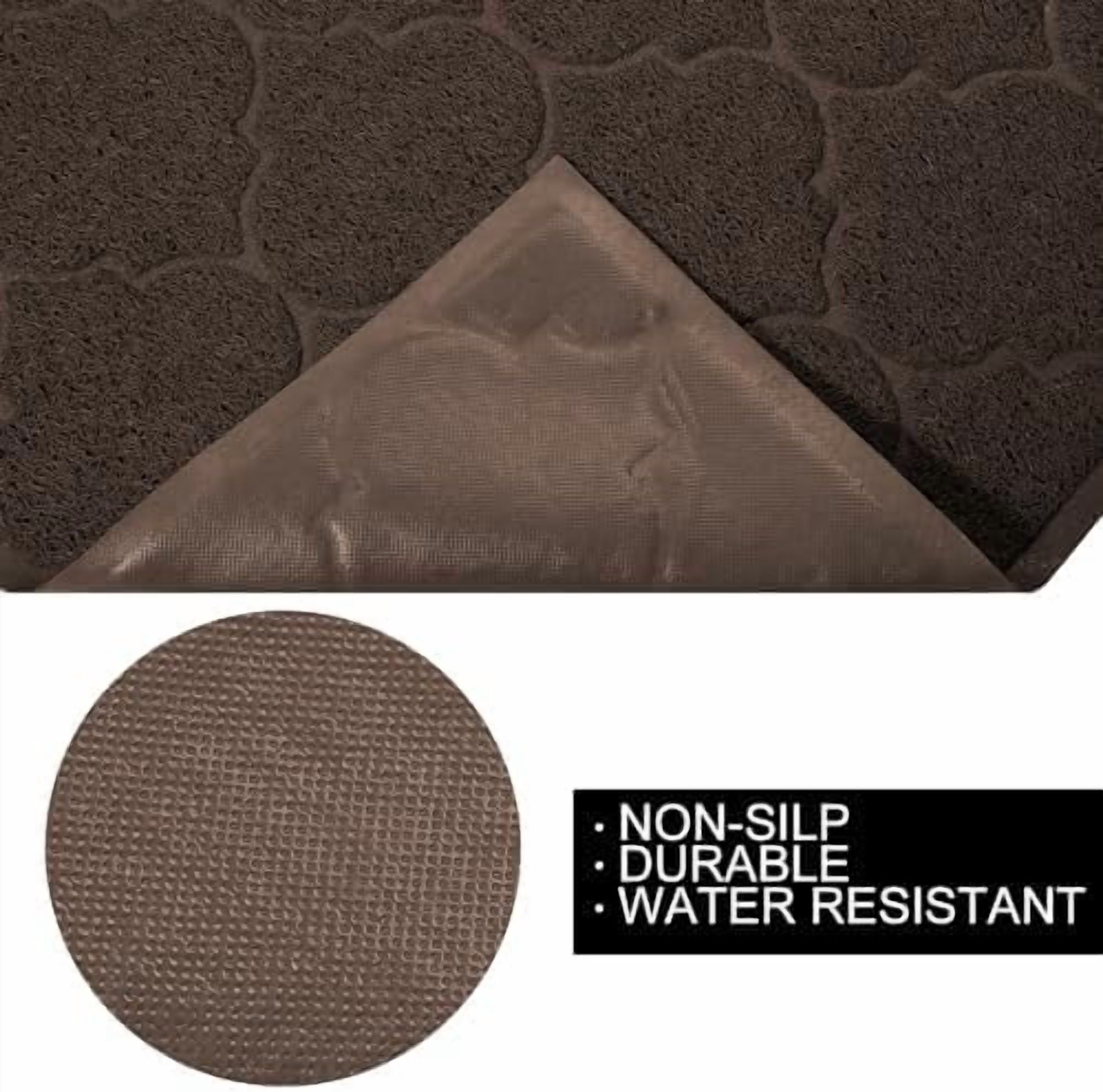 LittleTiger Cat Litter Mat, XL Super Size, Phthalate Free, Easy to Clean, 46x35 Inches, Durable, Soft on Paws, Large Litter Mat. Brown