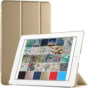 DuraSafe Cases For iPad PRO 12.9 Inch 2nd Generation 2017 Slimline Series Lightweight Protective Cover with Dual Angle Stand & Froasted PC Back Shell - Gold