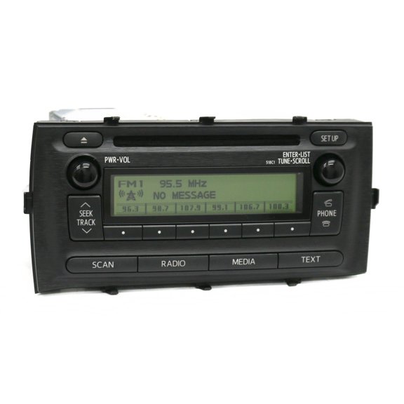 Restored 2012-2014 Toyota Prius AM FM Radio Single Disc CD Player 86120-52D10 Face 518C1 (Refurbished)