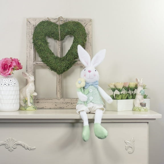 Northlight Boy Bunny Rabbit Easter and Spring Figure - 24" - Green