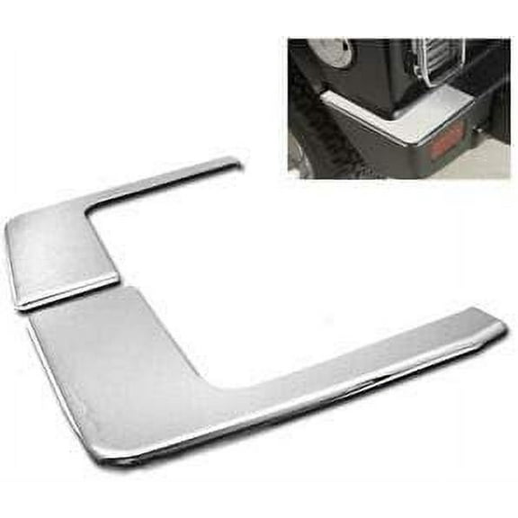 Chrome Rear Bumper Guard Cover FITS: Hummer H2 2003-2009