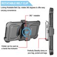 thumbnail image 5 of Galaxy S21 Ultra Case Clip Belt Holster, TakFox Shockproof Swivel Defender Heavy Duty Armor Protective Hard Cases With Kickstand Protector Rugged Cover Shell For Samsung Galaxy S21 Ultra - Grey, 5 of 6