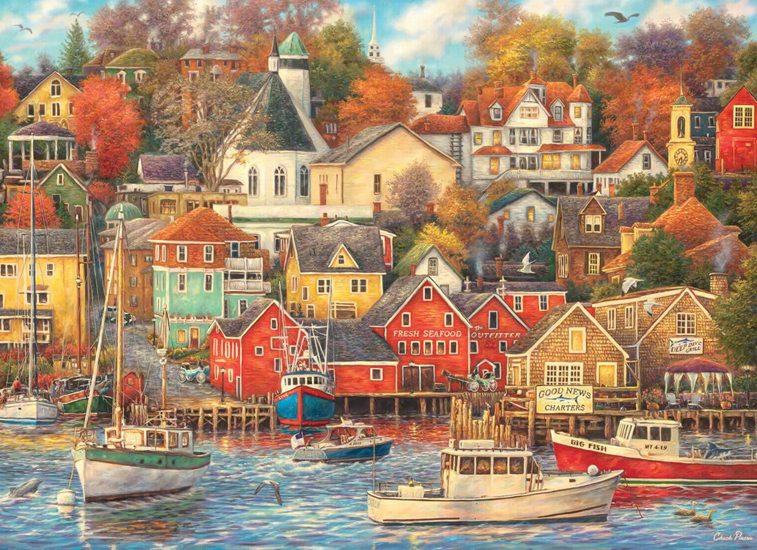 Anatolian Puzzle - Good Times Harbor, 4000 Piece Jigsaw Puzzle, 5201