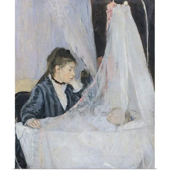 Great BIG Canvas | Rolled Berthe (1841-1895) Morisot Poster Print entitled The Cradle, 1872