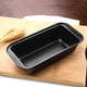thumbnail image 2 of Paquete de 2 moldes para hornear pan, moldes rectangulares para pan, moldes antiadherentes de acero al carbono para pasteles, 2 of 6