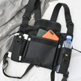 thumbnail image 2 of Bolsa Chaleco de nailon unisex funcional con cintura en el pecho de color puro de hombro cruzados Ndcxsfigh Para Estrenar, 2 of 7