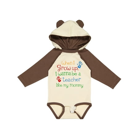 

Inktastic Teacher Like Mommy Boys or Girls Long Sleeve Baby Bodysuit