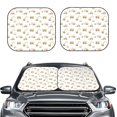 thumbnail image 2 of Balery 2 Piece Dump Truck Car Windshield Sun Shade|Foldable Front Windshield Shade for Car Front Window for Most Sedans SUV Truck-Small, 2 of 7