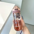 thumbnail image 2 of Bouteille d'Eau Transparente Portable Couvercle Rabattable Étanche Bouteille à Boire Bouteille à Boire, 2 of 10