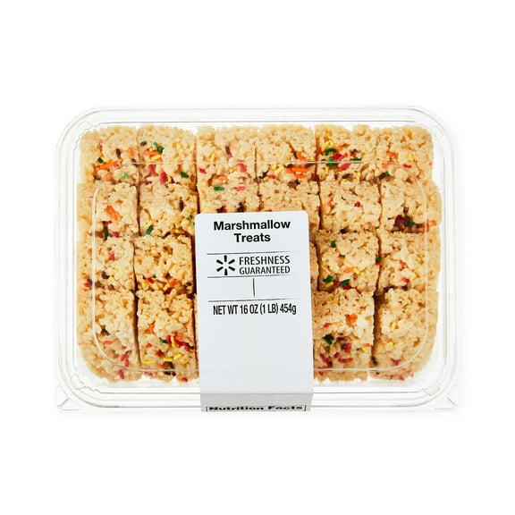 Freshness Guaranteed Harvest Marshmallow Treats, 16oz, 24 Count, Instant, Chewy, Crispy, Plastic Tray