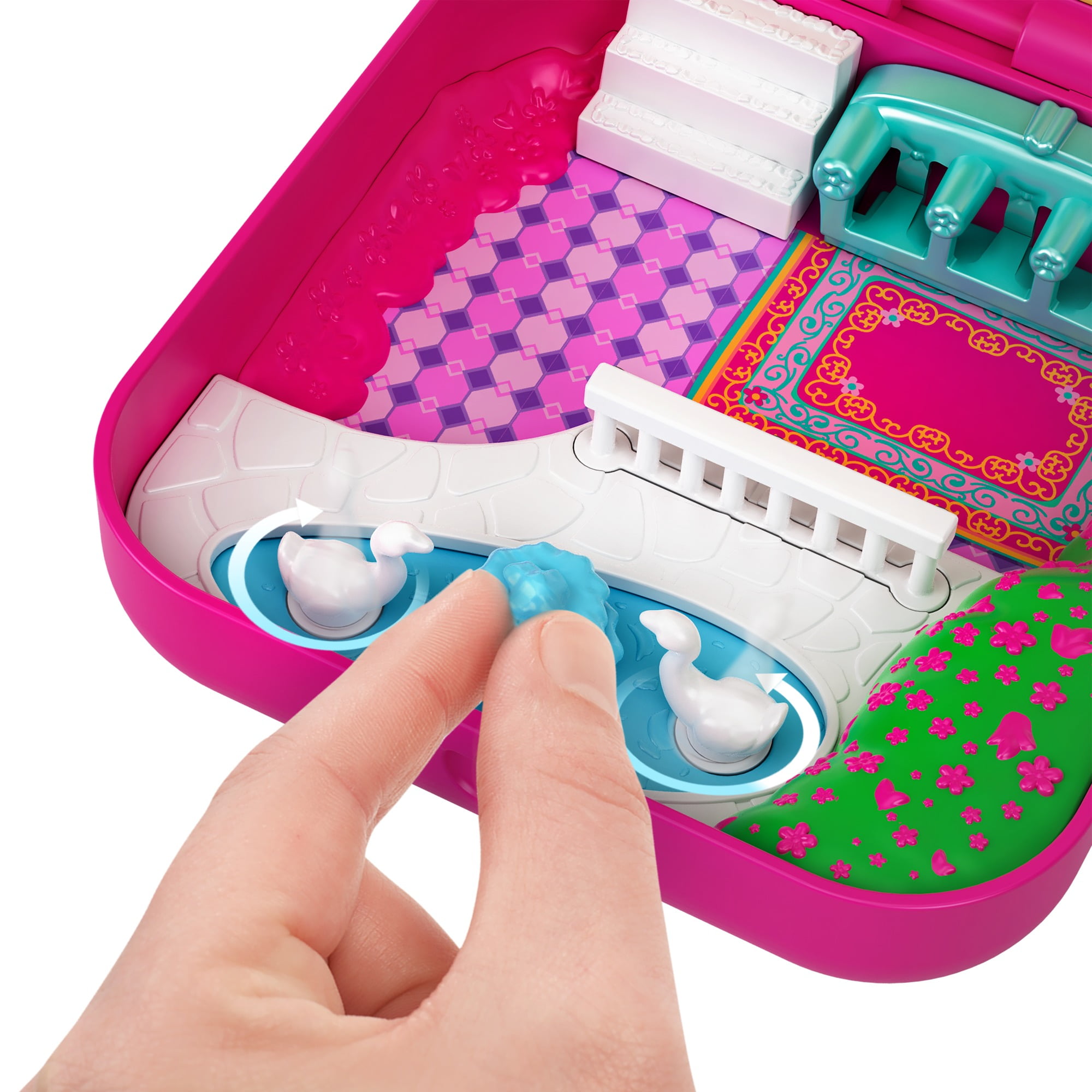 Mattel - The new Polly Pocket Hidden Hideouts compacts are totally  a-PEELing! Each compact contains three secret compartments that can only be  revealed when your lil' one peels away the paper scenes