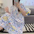 thumbnail image 1 of Sanrio Kuromi My Melody-Conjunto de pijamas Kawaii, ropa de dormir holgada de manga corta, sección delgada Cinnamoroll para el hogar, 1 of 1