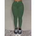 thumbnail image 3 of Women's High Waisted Skinny Jeans Slightly Stretchy Ultra Soft Plush Lined Suitable for wearing in autumn and winter, 3 of 7