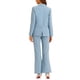 thumbnail image 3 of INSPIRAR CHIC Conjunto de Trabajo de 2 Piezas para Mujeres, Blazer Doble Botonadura y Pantalones Formales XS Gris Azul, 3 of 6