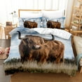 thumbnail image 1 of 3D Digital Printing Yak Series Quilt Cover Pillowcase Bedding Three-Piece Set a14 229*229, 1 of 2