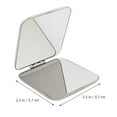 thumbnail image 3 of Compact Mirror Portable Hand Mirror Stainless Steel Double Sided Mirror, 3 of 6