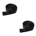 thumbnail image 3 of Toystoory Bling Stickers Glitter Cadena de diamantes de imitación Resina Cristal Decoración Fix Decor Beads Hot Melt Adhesivo Drill Strip Negro negro 1 2.5 cm 2piezas, 3 of 6