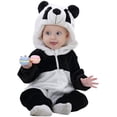 thumbnail image 1 of Mameluco de bebé unisex Invierno y otoño Mono de franela Animal Cosplay Trajes Panda BANYUO Electrónica, 1 of 5
