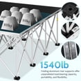 thumbnail image 3 of IMIKEYA Black Aluminum Folding Stage Platform Stable and Firm Surface for Outdoor Performances, 3 of 11