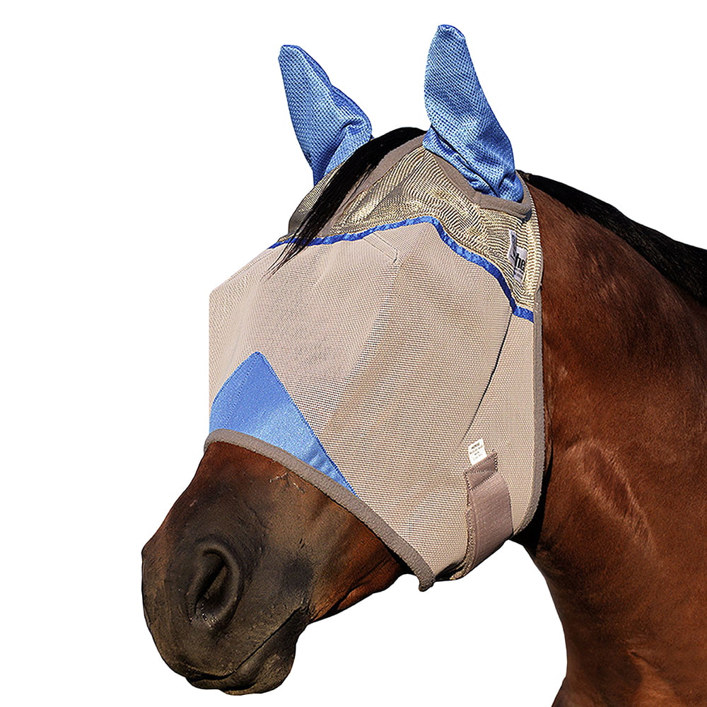 ALL SIZES HORSE Sun Protection CASHEL STANDARD FLY MASK Covers Nose and EARS 