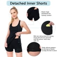 thumbnail image 6 of Women’s Tennis Dress with Built-in Bra & Detachable Shorts Adjustable Straps UPF 50+ Quick Dry for Golf Workout, 6 of 7