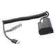 thumbnail image 1 of cable adaptador,Reemplazo de USB a batería ficticia LP E6 60Da,Cable adaptador de alimentación extensible Batería ficticia,Batería ficticia Tipo C Cable USB C Reemplazo R6 80D,Batería, 1 of 9