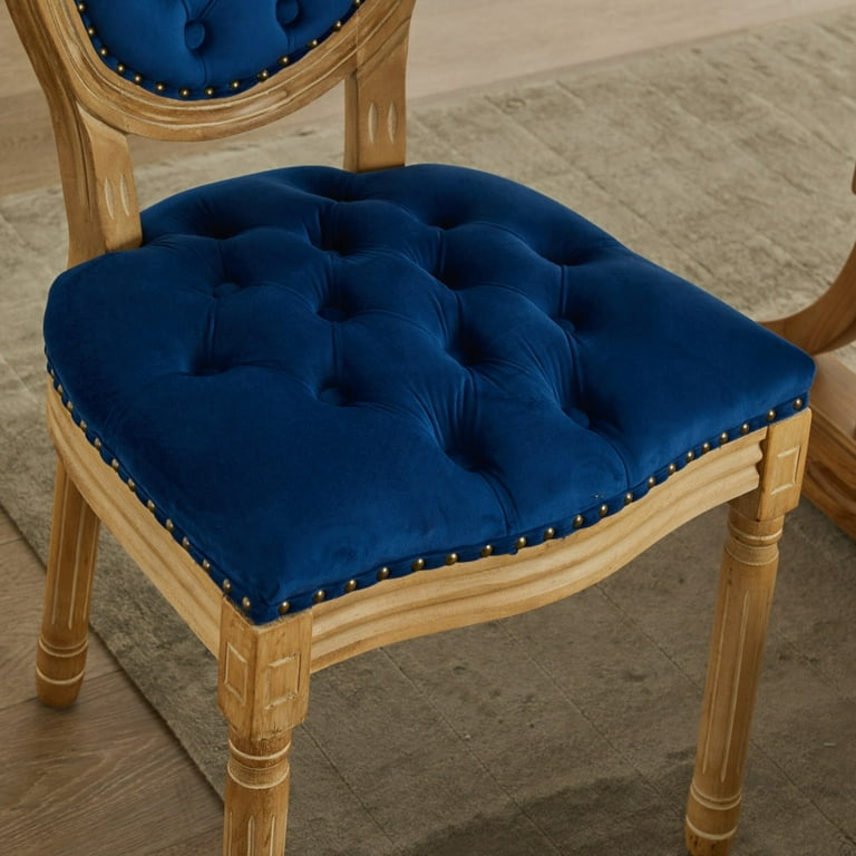 rih¨̮❤︎ HQZX European Style Solid Wood Frame Luxury Dining Chairs