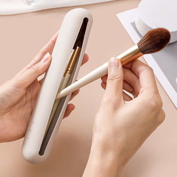 Rvasteizo Travel Makeup Brush Holder Silicon Portable Cosmetic Face Brushes Holder Soft And Sleek Makeup Tools Organizer For Travel