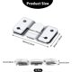 thumbnail image 1 of Flush Mount Brackets, Headboard Wall Fixing Brackets Wall Mount Interlocking Z Clip Hook Hardware for Furniture Connecting, Pictures Mirrors Frames Ha, 1 of 4