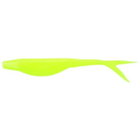 Zoom 056-046-SP 4-Inch Super Fluke Jr. Soft Bait Lure, Set of 10, Chartreuse (Zoom Super Fluke Best Color)