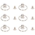 thumbnail image 2 of Remache De Anillos De Tracción, Remache De Cabeza Redonda De Plata Con Anillos De Tracción Anillos Dobles Material De Hierro 20 Juegos Para Zapatos ANGGREK Otros, 2 of 8