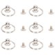 thumbnail image 3 of Anillos de tiro plateados Jadeshay 20 juegos de remaches de cabeza redonda, 3 of 14
