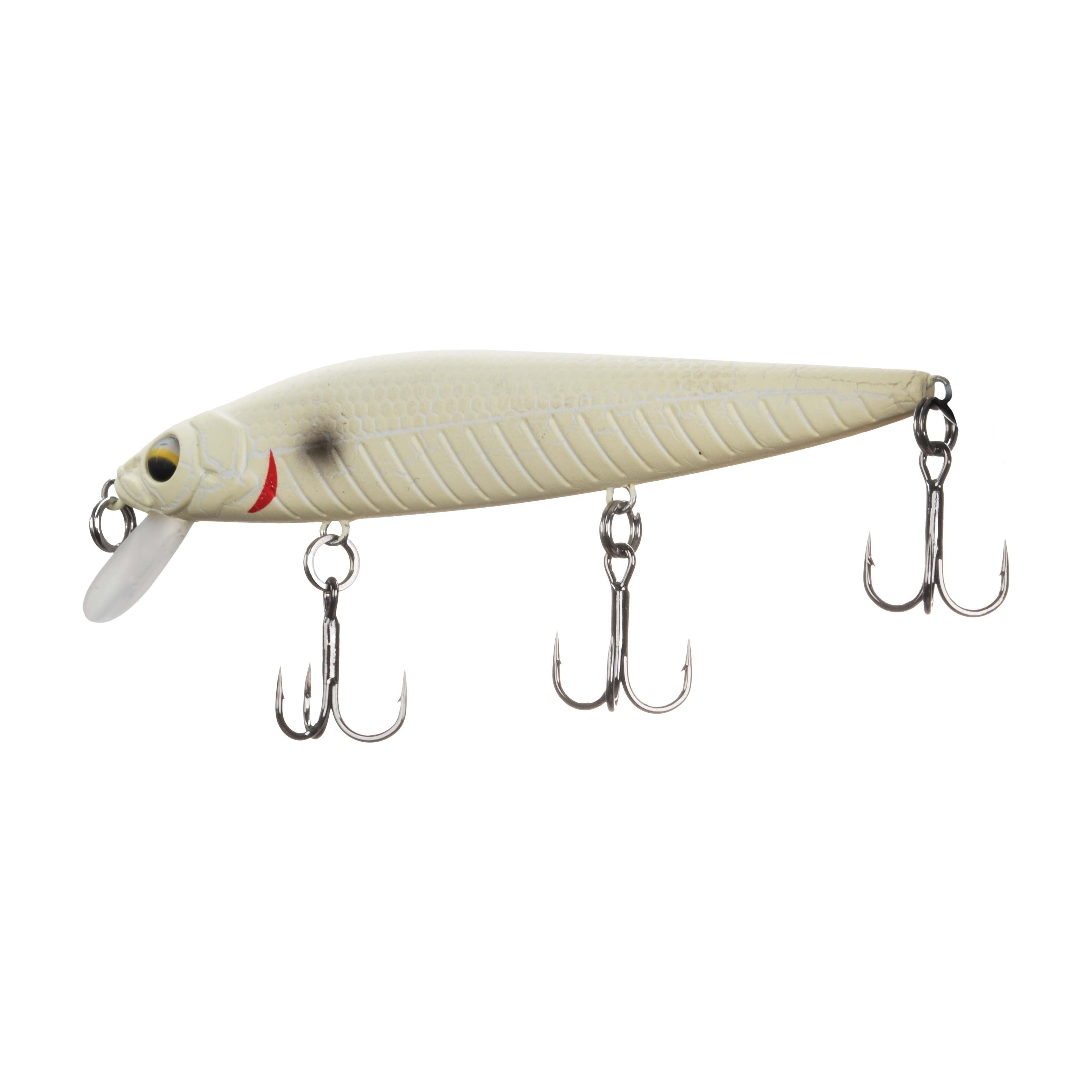 (3 pack) Ozark Trail Freshwater Minnow Fishing Lure, Bone, 1 oz