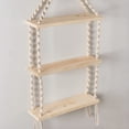 thumbnail image 4 of FineArt Wall Hanging 3-Tier Floating Shelves Natural Pine with Wooden Ring Bohemian Hand Woven Decor Bookcase Display Storage Rack Beige 105 x 40 cm, (3-Tier Floating Shelves-2.), 4 of 6