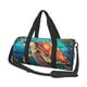 thumbnail image 1 of Fotbe Sea Turtle in Coral Bolsa Deportiva de Lona Plegable con Estampado, Bolsa de Gimnasio con Bolsillo Seco/Húmedo, Bolsa de Viaje Ultraligera de Gran Capacidad, 1 of 6