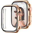 thumbnail image 1 of Yanonmyfd Funda para reloj brillante con protector de visualización HD para mujer compatible con Apple Watch de 49 mm de diámetro, protector de cara para iWatch Series Ultra 3/2/1, color dorado, 1 of 28
