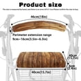 thumbnail image 6 of HELLHERO Wood Print Walker Seat Covers Breathable Rollator Walker Seat Back Cover and Stretchable Material Soft, 6 of 7