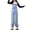 Light Blue, variant on Ruyang Girls Denim Overalls Kids Blue Straight Leg Fashion Jean Jumpsuits Western Clothes Dungarees Pants Bow Workwear Bib Pants