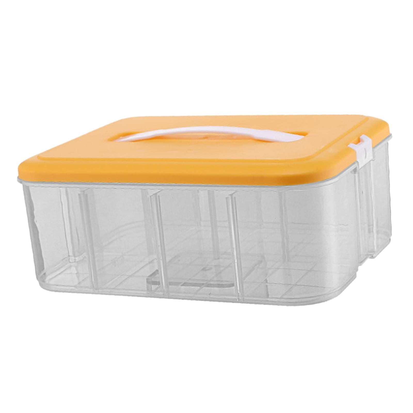 Fiocias Portable Building Blocks Storage Gaming Building Blocks Container Case for Craft single layer