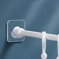 thumbnail image 4 of Clearance Hooks under $5 Adhesive Curtain Rod Holder Wall Mounted Shower Curtain Rod Tension Holder Shower Rod Mount Retainer For Wall No Drilling Not Include Shower Curtain Rod 4PCS, 4 of 7