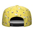 thumbnail image 4 of Honeybee Print Flat Brim Cap - Cute Bee & Hive Pattern Snapback Hat - Urban Style Adjustable Baseball Cap - Gift for Bee Lovers, 4 of 5